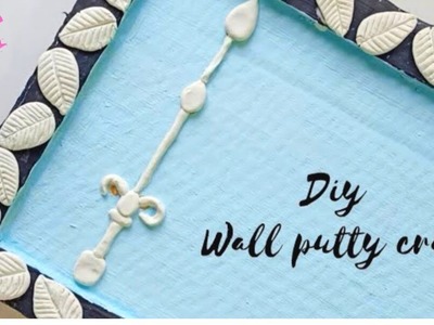 Wall putty craft |  white cement craft ideas | Best out of waste | #diy