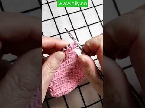 Basic knitting tutorial - how to do a basic knitting stitch | knitting #Shorts