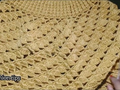 Beautiful crochet pocho for girls!allfashiontips