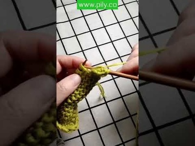 Beginner knitting tutorial - continental knitting for beginners step by step slow tutorial! #Shorts