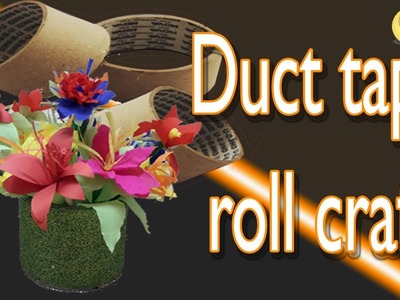 Best out of waste.Cellotape roll reuse.Duct tape roll craft.DIY.Roll craft.Reusing Crafts.Craft.VAC