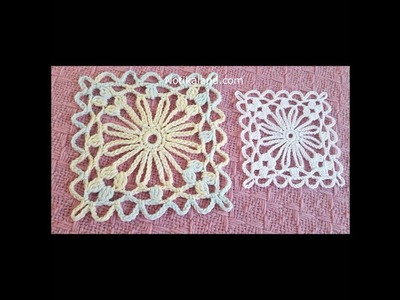 Crochet Easy Flower Square Motif