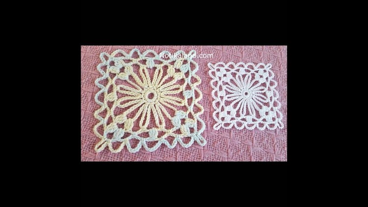 Crochet Easy Flower Square Motif