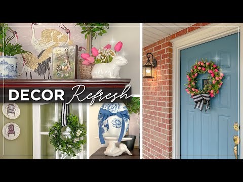 Decorate With Me for Spring | DIY Decoupage Easter Eggs | Spring Home Decor Tour
