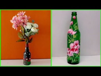 DIY Bottle Decoration Ideas | Simple Glass Bottle Painting Designs | Home Decor Ideas