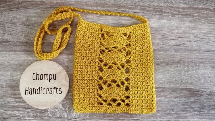 DIY​ crochet cross bag pattern for beginner