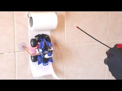DIY How To Make RC Toilet Paper Holder Funny DIY Ideas