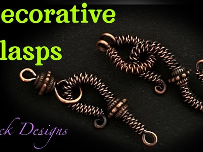 DIY Jewelry- Make Your Own Decorative Wire Clasps Part 2