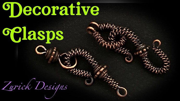 DIY Jewelry- Make Your Own Decorative Wire Clasps Part 2