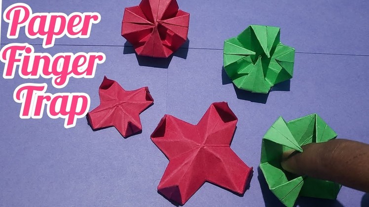 Diy Origami paper finger trap
