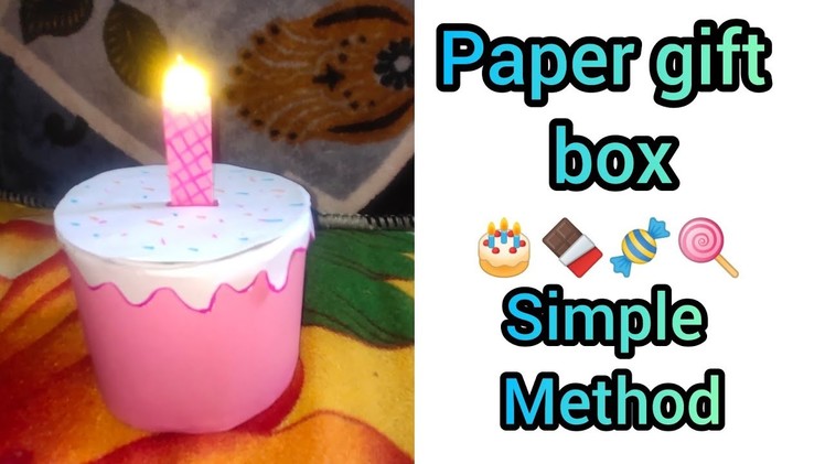 Diy paper box paper cake shape gift box using paper only easy to making#papergiftbox#papercraft