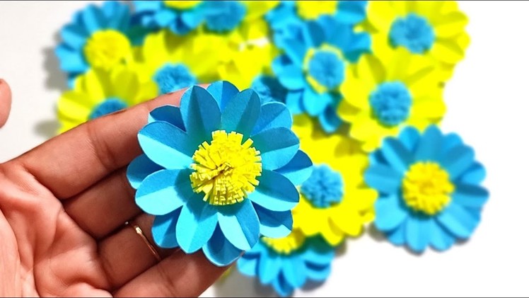 DIY paper flowere l mini paper flower l paper flowers for card making #youtubeshorts #shorts