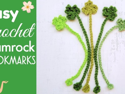Easy Crochet Bookmark ☘️ St Patrick's Day Crochet Patterns ???? Crochet a Shamrock