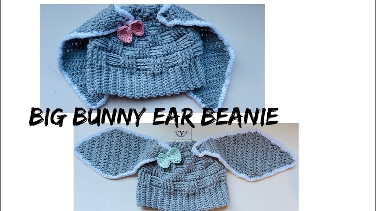 Easy Crochet Bunny Ears Beanie EP.5 #crochet #bunny #easycrochetpatterns #easycrochet #hat #easter