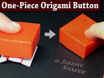 Easy Origami Button Fidget Toy ???? from One Square of Paper!