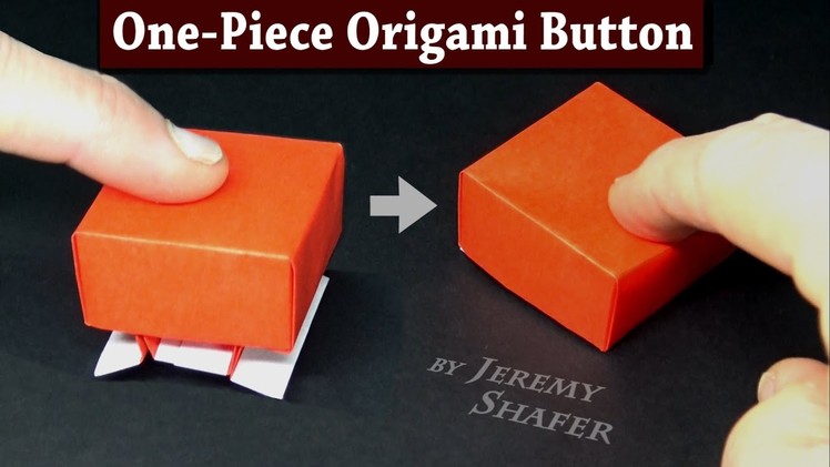 Easy Origami Button Fidget Toy ???? from One Square of Paper!