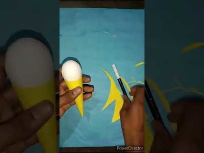 Egg paper craft.shka laka boom boom #shorts #youtubeshorts  #viralvideo