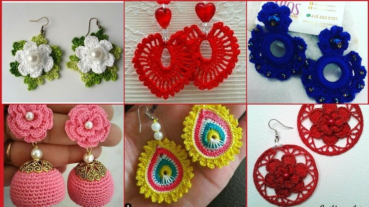 Fabulous and attractive new Crochet flower earrings design and Stylish ideas for 2022