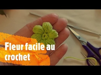Fleur facile au crochet Crochet easy flower Crochet fleur facile  Crochet easy flower