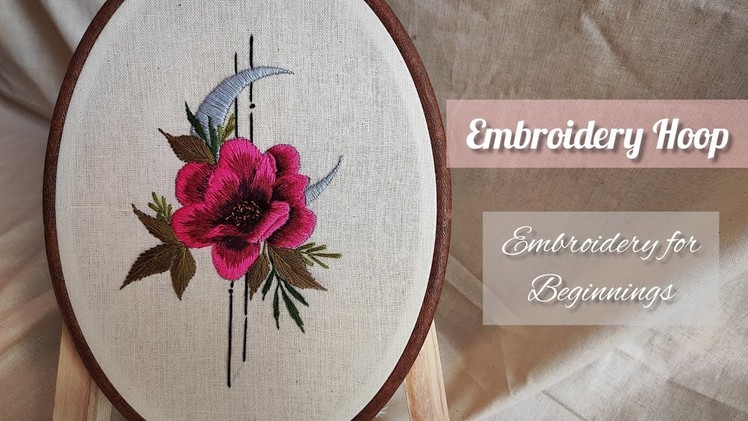 Floral embroidery tutorial || Hand embroidery for beginners - Let's Explore