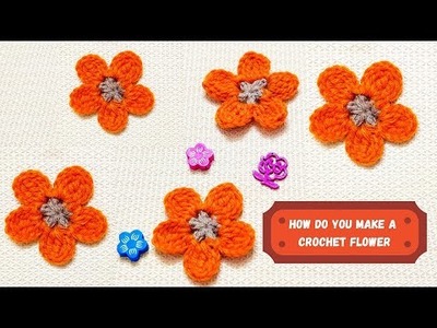 How do you make a Crochet Flower using Treble Crochet Stitches