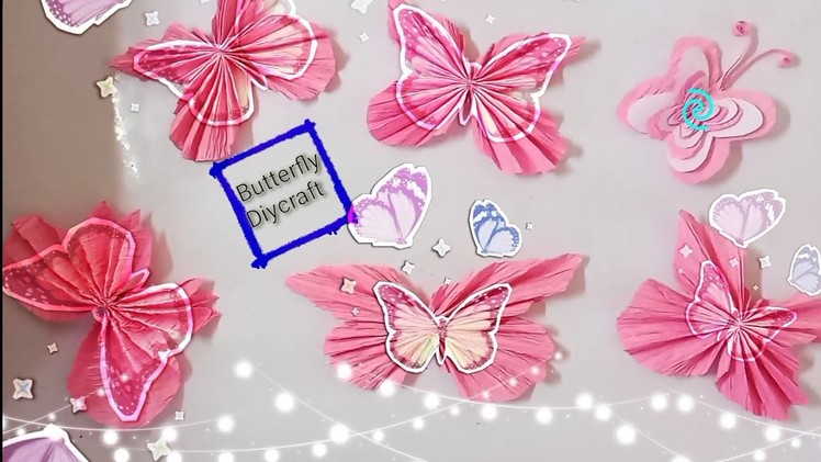 How to make Origami paper butterflies | Easy craft | DIY craft Paper butterfly #pratikshasartistica