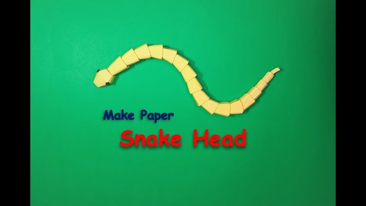 How to Make Origami Snake Toy - Part 1: Snake Head | Modular Origami Bricks and Tiles