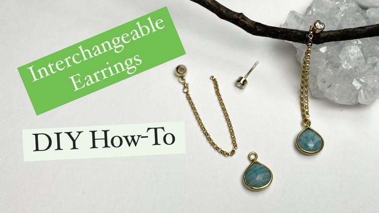 Interchangeable Earring DIY How-To Jewelry Tutorial Clever Hack