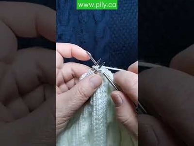 Knitting tutorial - twisted headband knitting tutorial (step by step!) #Shorts
