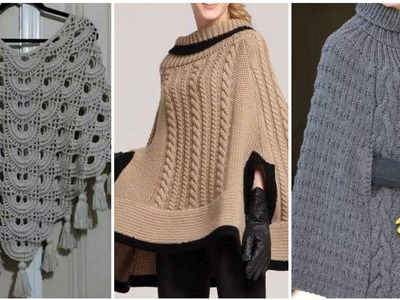 Latest fashion ideas for ladies of crochet poncho pattern