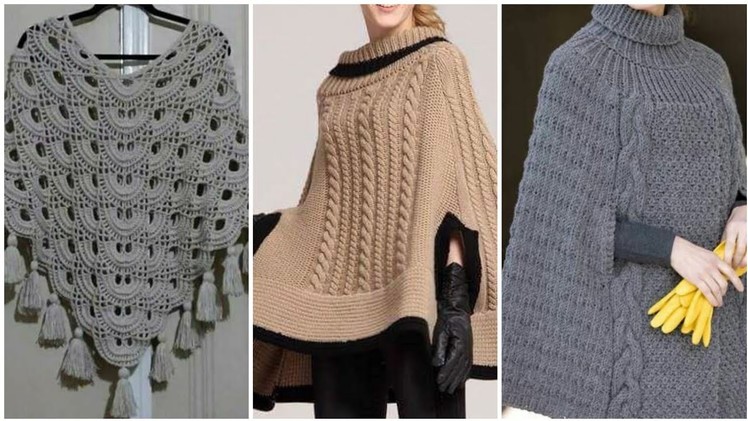 Latest fashion ideas for ladies of crochet poncho pattern