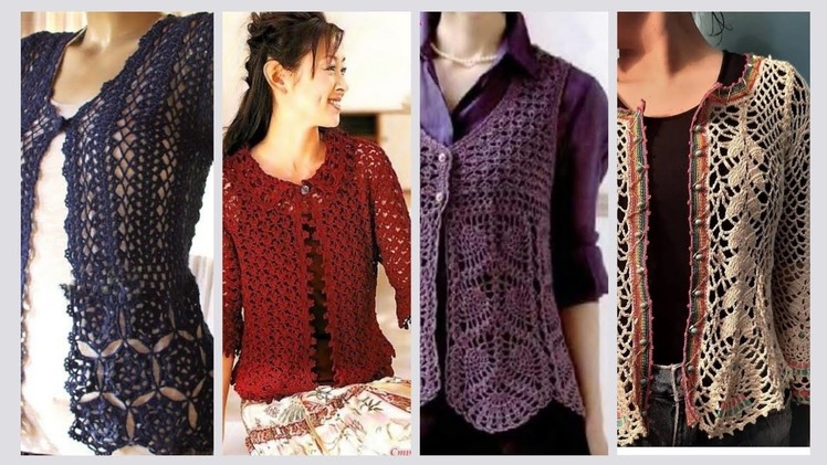 Light & lacy #crochet #cardigans.Fabulous style lace crochet cardigans