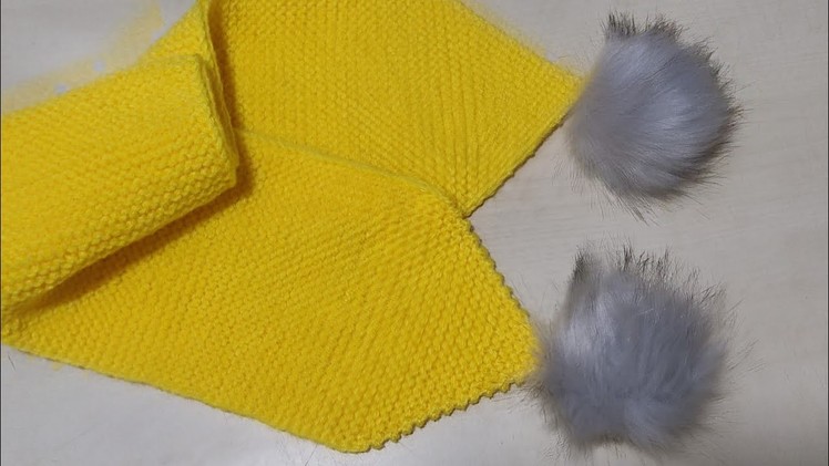 Make beautiful scarf for beginners in just 10 minutes