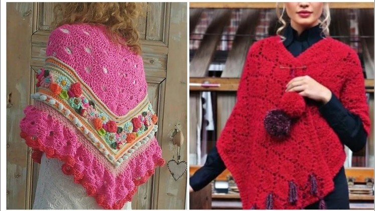 Most lovely and outstanding collection of crochet women poncho design.