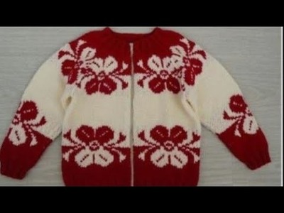 New double colour  sweater knitting design