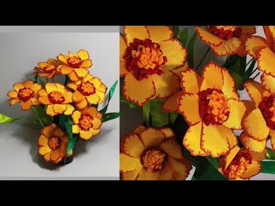 ???? satin ribbon flower making | flower making tutorials | ribbon flowers | satin ribbon crafts | DIY
