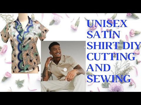 SATIN SHIRT DIY: PATTERN AND SEWING TUTORIAL OF PAJAMA SATIN SHIRT- YELE STITCHES TUTORIAL