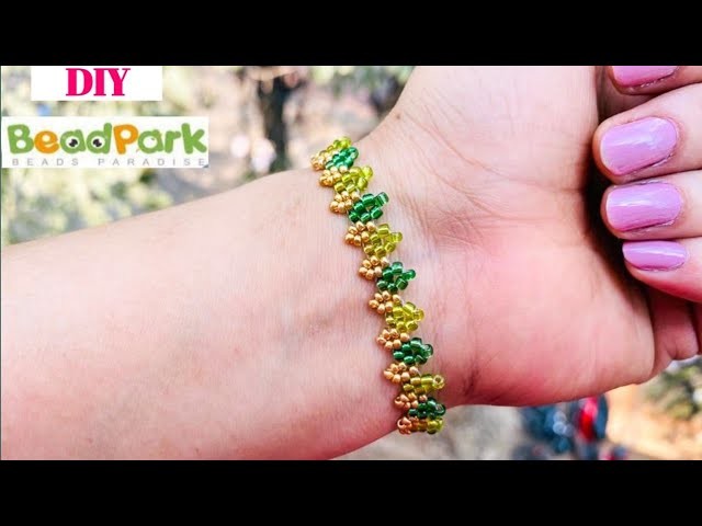 Seed Beads Bracelet Making Tutorial For Beginners.Beadpark Tutorial.Beaded Bracelet Tutorial