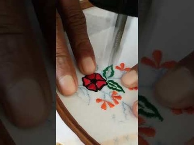 #short 'Flower' Embroidery tutorial || Please Like ???? & Subscribe ???? My channel