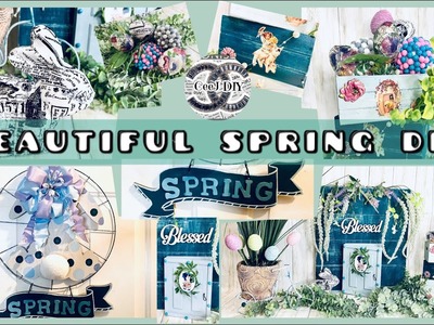 Super Easy Beautiful Spring DIY Decor| HIGH END SPRING-EASTER HOME DECOR FOR LESS THAN $25