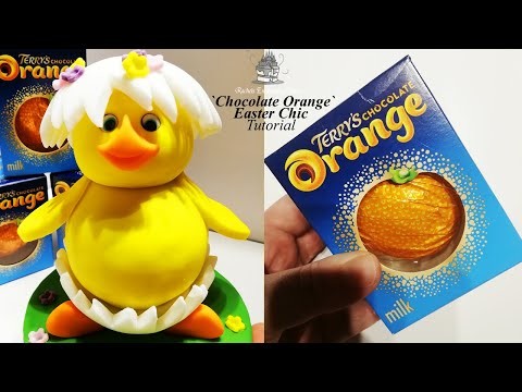 Terry`s Chocolate Orange Decorating | EASTER | Baby Chic. Duckling Cake Tutorial