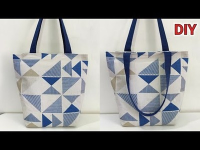 The Perfect Tote Bag Cutting and Stitching Tutorial ????????| How to make cloth bag | DIY Shopping Bag