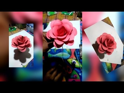 This paper ???? rose make by Soumya . #rose #craft #papercraft