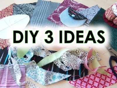 Three 3 interesting and useful needlework ideas from scraps and scraps. Patchwork for beginners.