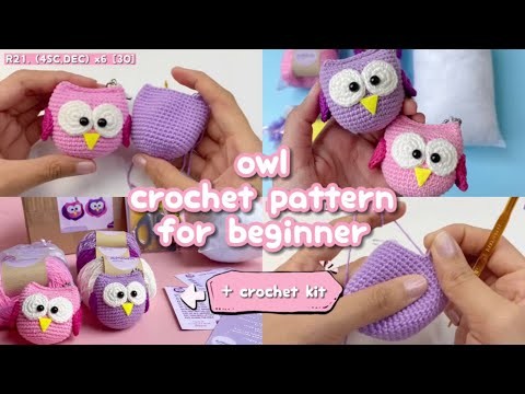 [TUTORIAL] owl crochet pattern amigurumi untuk pemula || bahasa indonesia