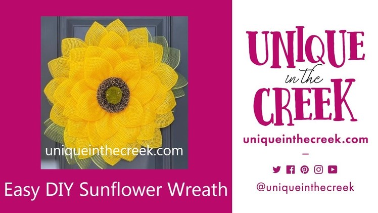 UITC™ How to Make a Single Petal Sunflower Wreath | DIY Flower Wreath | Large Board | Live Replay