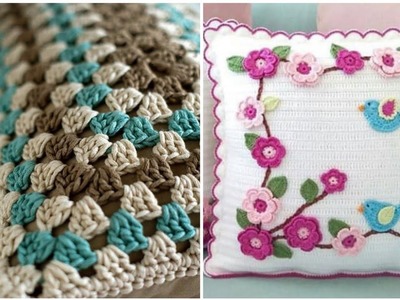 Very Beautiful designs and ideas of #crochet #cushion covers with different crochet patterns