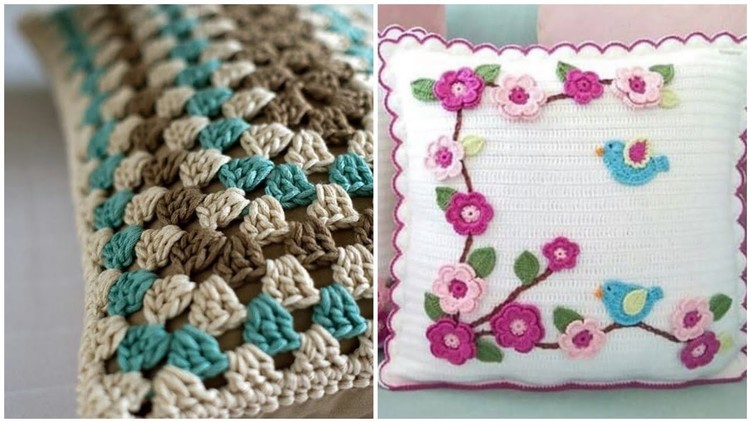 Very Beautiful designs and ideas of #crochet #cushion covers with different crochet patterns