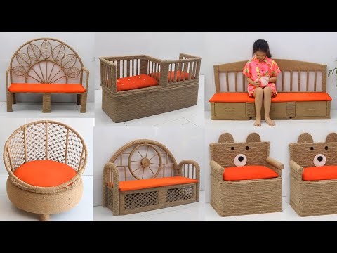 10 Unique Chairs from Reuse Waste Material, Furniture Jute Craft Ideas