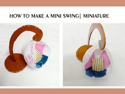 # 58 How to make a mini swing | miniature  | paper craft
